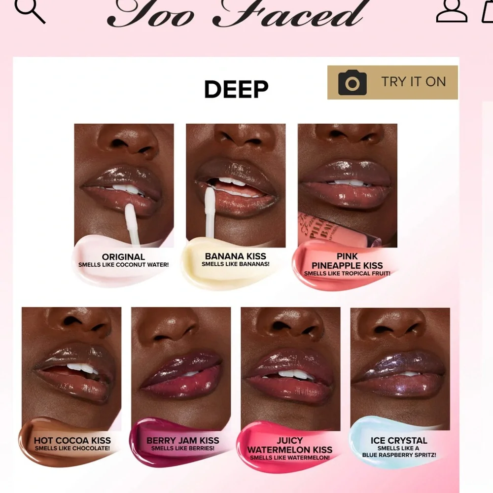 Too Faced Pillow Balm Shade Original - Lip Treatment MINI 0.04oz NEW